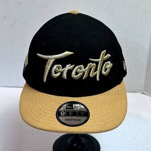 New Era 9FIFTY Toronto‎ NBA Snapback Hat Black Gold Maple Leaf